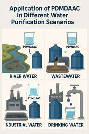 Application of Polydadmac in Different Water Purification Scenarios
